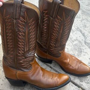 Brown Leather Cowboy Boots Tony Lama